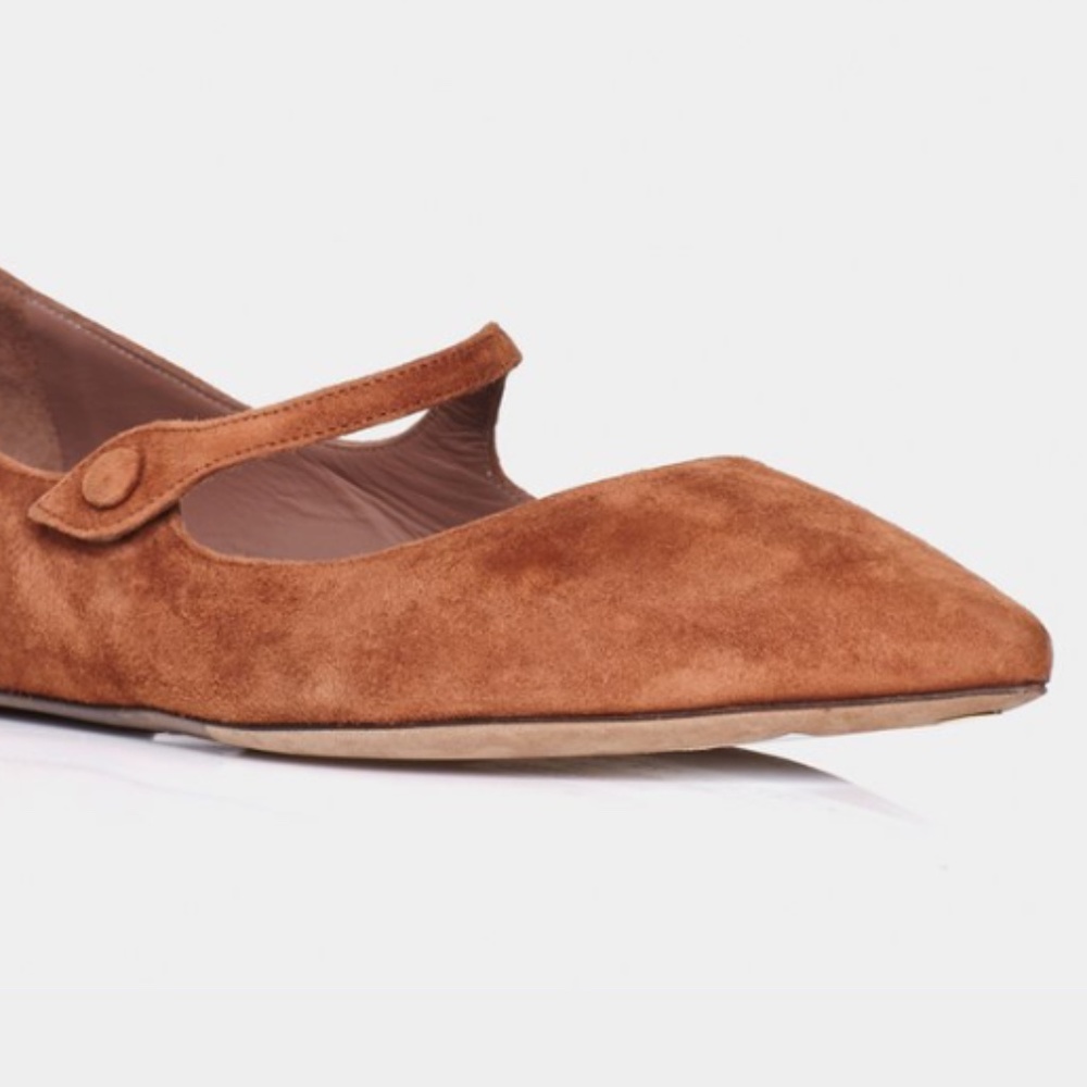 Tabitha Simmons Hermione suede Mary Jane flats